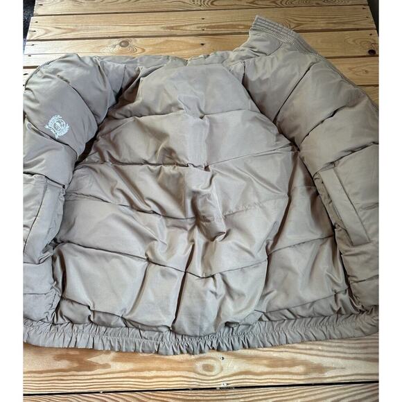 Vintage Cinch Reversible Puffer Vest Size XL Men’s Tan Down Filled Lofty - Picture 3 of 11